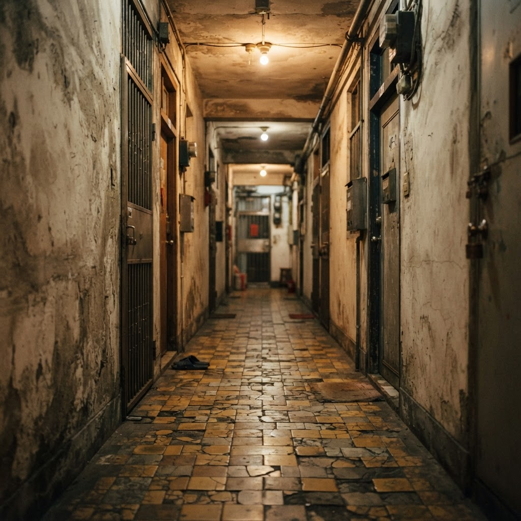 老屋走道地板整平-施工前